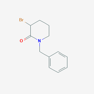 molecular formula C12H14BrNO B1281200 1-Benzyl-3-bromopiperidin-2-one CAS No. 77868-86-1