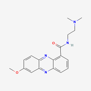 molecular formula C18H20N4O2 B12812141 N-(2-(Dimethylamino)ethyl)-7-methoxy-1-phenazinecarboxamide CAS No. 106976-01-6
