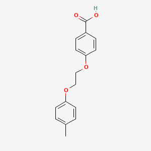 molecular formula C16H16O4 B12812204 4-[2-(4-Methylphenoxy)ethoxy]benzoic acid CAS No. 13531-49-2