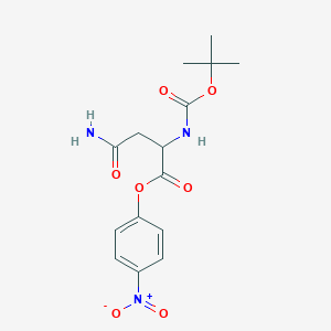 molecular formula C15H19N3O7 B12812315 Boc-D-Asn-ONp 