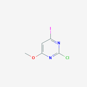 molecular formula C5H4ClIN2O B12812575 2-Chloro-4-iodo-6-methoxypyrimidine CAS No. 142451-97-6