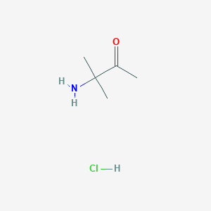 molecular formula C5H12ClNO B1281316 3-Amino-3-methyl-2-butanone hydrochloride CAS No. 10201-15-7