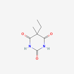molecular formula C7H10N2O3 B12813233 5-Ethyl-5-methyl-1H,3H,5H-pyrimidin-2,4,6-trione CAS No. 27653-63-0