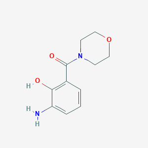 molecular formula C11H14N2O3 B1281326 (3-Amino-2-hydroxyphenyl)(morpholino)methanone CAS No. 66952-81-6