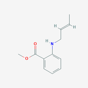 molecular formula C12H15NO2 B128133 Methyl 2-[(2E)-2-buten-1-ylamino]benzoate CAS No. 148160-35-4
