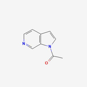 molecular formula C9H8N2O B1281340 1H-Pyrrolo[2,3-c]pyridine, 1-acetyl-(9CI) CAS No. 67058-75-7