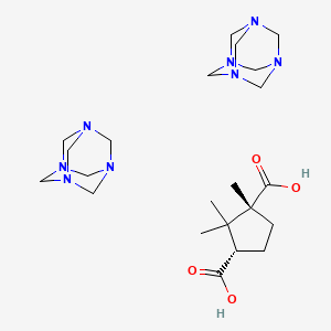 molecular formula C22H40N8O4 B12813424 Methenamine camphorate CAS No. 630-55-7