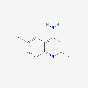molecular formula C11H12N2 B1281347 2,6-二甲基喹啉-4-胺 CAS No. 342618-57-9