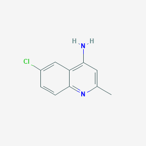 molecular formula C10H9ClN2 B1281348 6-Chloro-2-methylquinolin-4-amine CAS No. 66735-24-8