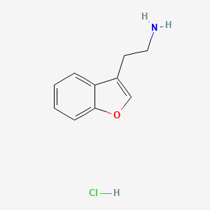 molecular formula C10H12ClNO B1281366 2-(Benzofuran-3-yl)ethanamine hydrochloride CAS No. 27404-32-6