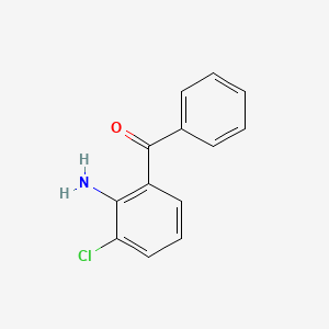 molecular formula C13H10ClNO B1281368 (2-Amino-3-chlorophenyl)(phenyl)methanone CAS No. 5621-66-9