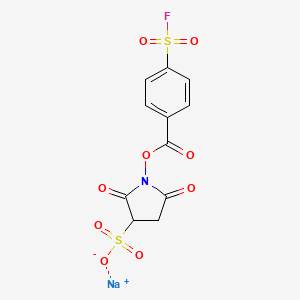 molecular formula C11H7FNNaO9S2 B12813734 NHSF 