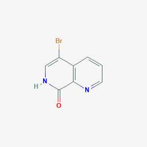 molecular formula C8H5BrN2O B1281385 5-Bromo-1,7-naphthyridin-8(7H)-one CAS No. 67967-14-0