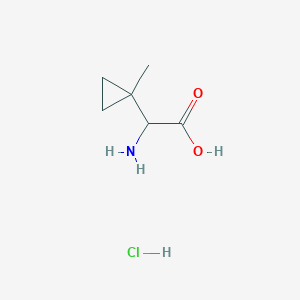 molecular formula C6H12ClNO2 B1281401 2-Amino-2-(1-methylcyclopropyl)acetic acid hydrochloride CAS No. 938058-08-3