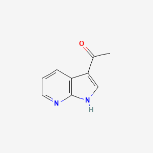 molecular formula C9H8N2O B1281412 1-(1H-pyrrolo[2,3-b]pyridin-3-yl)ethanone CAS No. 83393-46-8