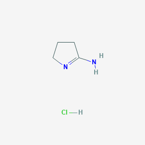 molecular formula C4H9ClN2 B1281415 3,4-Dihydro-2H-pyrrol-5-amine hydrochloride CAS No. 7544-75-4