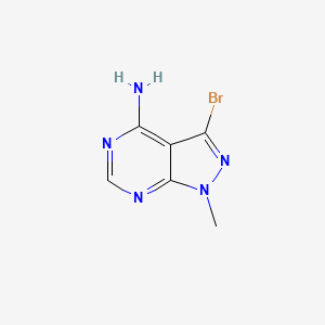 molecular formula C6H6BrN5 B1281416 3-bromo-1-methyl-1H-pyrazolo[3,4-d]pyrimidin-4-amine CAS No. 83255-87-2