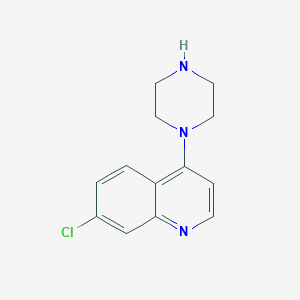 molecular formula C13H14ClN3 B128142 7-Chloro-4-(piperazin-1-yl)quinoline CAS No. 837-52-5