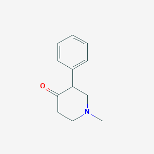 molecular formula C12H15NO B1281428 1-Methyl-3-phenylpiperidin-4-one CAS No. 3881-28-5