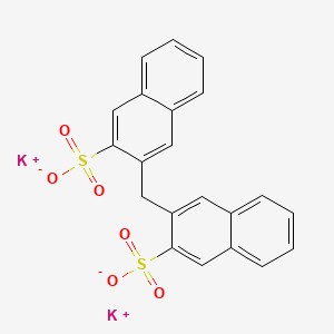 molecular formula C21H14K2O6S2 B12814292 Dipotassium 3,3'-methylenebisnaphthalene-2-sulphonate CAS No. 71720-60-0