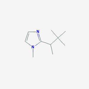 molecular formula C10H18N2 B12814311 2-(3,3-Dimethylbutan-2-yl)-1-methyl-1H-imidazole 