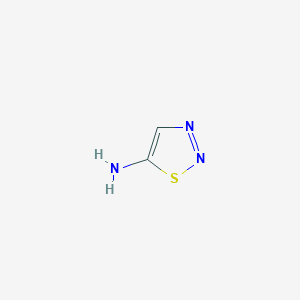 molecular formula C2H3N3S B128144 1,2,3-Thiadiazol-5-amine CAS No. 4100-41-8