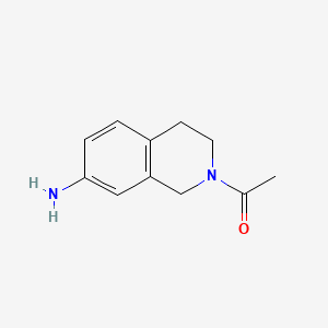 molecular formula C11H14N2O B1281457 2-Acetyl-1,2,3,4-tetrahydroisoquinolin-7-amine CAS No. 81885-67-8