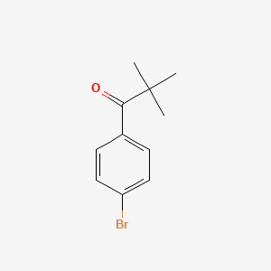 molecular formula C11H13BrO B1281458 1-(4-Bromophenyl)-2,2-dimethylpropan-1-one CAS No. 30314-45-5