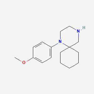 molecular formula C16H24N2O B12814592 1-(4-Methoxyphenyl)-1,4-diazaspiro[5.5]undecane 
