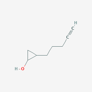 molecular formula C8H12O B12814597 2-Pent-4-ynyl-cyclopropanol 