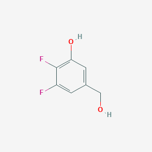 molecular formula C7H6F2O2 B12814612 2,3-Difluoro-5-(hydroxymethyl)phenol 