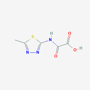 molecular formula C5H5N3O3S B1281462 [(5-Methyl-1,3,4-thiadiazol-2-yl)amino](oxo)acetic acid CAS No. 83244-81-9