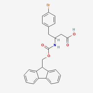 molecular formula C25H22BrNO4 B12814629 Fmoc-beta-hophe(4-br)-oh 