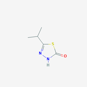 molecular formula C5H8N2OS B1281467 5-Isopropyl-1,3,4-thiadiazol-2-ol CAS No. 84352-67-0