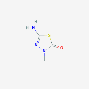 molecular formula C3H5N3OS B1281469 5-Amino-3-methyl-1,3,4-thiadiazol-2(3H)-one CAS No. 85073-03-6