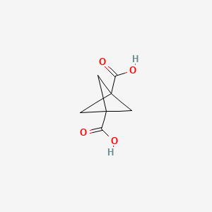 molecular formula C7H8O4 B1281474 Bicyclo[1.1.1]pentane-1,3-dicarboxylic acid CAS No. 56842-95-6