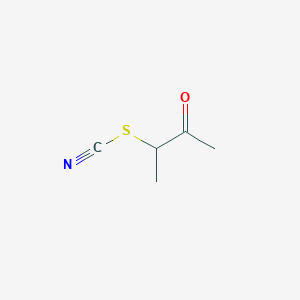 molecular formula C5H7NOS B1281480 3-(cyanosulfanyl)butan-2-one CAS No. 57308-65-3