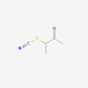 molecular formula C5H7NOS B1281480 3-Oxobutan-2-yl thiocyanate CAS No. 57308-65-3