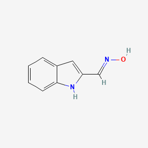 molecular formula C9H8N2O B12814813 1H-Indole-2-carbaldehyde oxime 