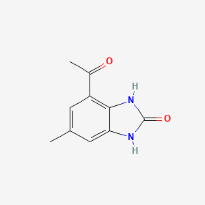 molecular formula C10H10N2O2 B12814919 4-Acetyl-6-methyl-1H-benzo[d]imidazol-2(3H)-one 