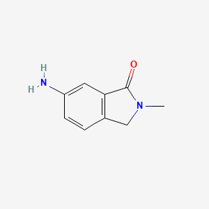 molecular formula C9H10N2O B1281499 6-氨基-2-甲基异吲哚啉-1-酮 CAS No. 69189-26-0