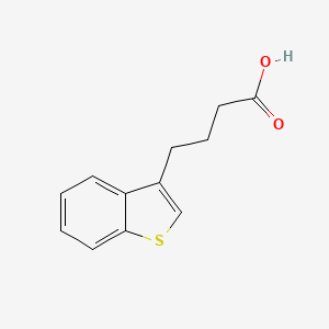 molecular formula C12H12O2S B1281502 4-(1-Benzothiophen-3-yl)butanoic acid CAS No. 24444-97-1