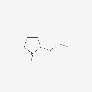 molecular formula C7H13N B1281503 2-Propyl-2,5-dihydro-1H-pyrrole CAS No. 70882-10-9