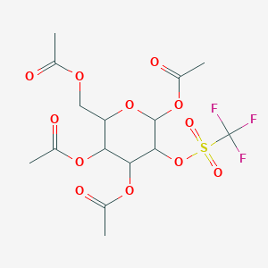 molecular formula C15H19F3O12S B12815043 TATM, 1,3,4,6-Tetra-O-acetyl-2-O-triflyl-beta-D-mannopyranose 