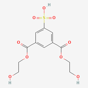 molecular formula C12H14O9S B12815109 Bis(2-hydroxyethyl) 5-sulfoisophthalic acid CAS No. 51097-52-0