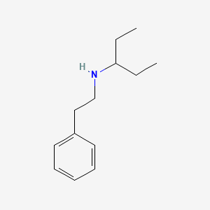 molecular formula C13H21N B1281511 (1-Ethylpropyl)(2-phenylethyl)amine CAS No. 71797-47-2