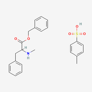 molecular formula C24H27NO5S B12815187 (R)-Benzyl 2-(methylamino)-3-phenylpropanoate 4-methylbenzenesulfonate 