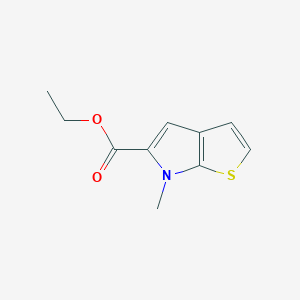 molecular formula C10H11NO2S B12815194 Ethyl 6-methyl-6H-thieno[2,3-b]pyrrole-5-carboxylate 