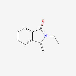 molecular formula C11H11NO B12815210 2-Ethyl-3-methyleneisoindolin-1-one 