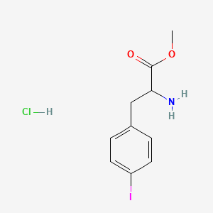 molecular formula C10H13ClINO2 B12815243 Methyl 4-iodo-L-phenylalaninate (hydrochloride) 